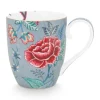 Pip Studio Theemokken<Flower Festival Mok Xl Licht Blauw