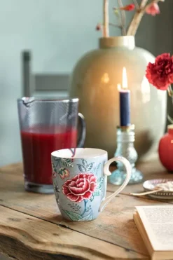 Pip Studio Theemokken<Flower Festival Mok Xl Licht Blauw