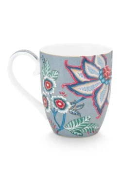 Pip Studio Theemokken<Flower Festival Mok Xl Licht Blauw
