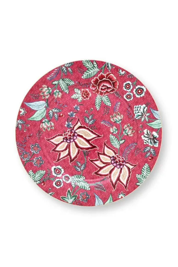 Pip Studio Onderborden<Flower Festival Onderbord Donker 32 Cm Roze