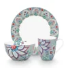 Pip Studio Sets Porseleinen Sets<Flower Festival Ontbijt Set/3 Licht Blauw