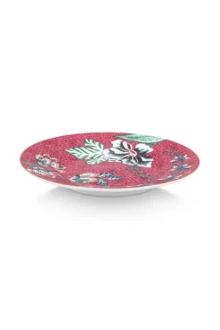 Pip Studio Gebaksborden<Flower Festival Petit Four Dark Pink 12Cm Roze