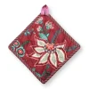 Pip Studio Ovenwanten<Flower Festival Pot Holder Square Dark Pink