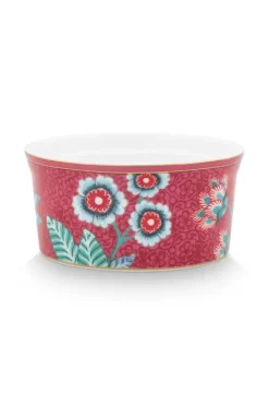 Pip Studio Ovenschalen<Flower Festival Ramequin Donker Roze