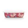 Pip Studio Ovenschalen<Flower Festival Serveerschaal Rechthoekig Donker Roze