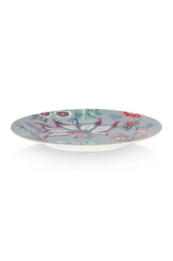 Pip Studio Sets Porseleinen Sets<Flower Festival Set/4 Gebaksborden Licht 17Cm Blauw