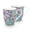 Pip Studio Sets Porseleinen Sets<Flower Festival Set/2 Mokken Groot Licht Blauw