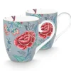 Pip Studio Sets Porseleinen Sets<Flower Festival Set/2 Mokken Xl Licht Blauw
