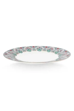Pip Studio Sets Porseleinen Sets<Flower Festival Set/4 Ontbijtborden Licht 21Cm Blauw