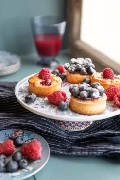 Pip Studio Taartplateaus<Flower Festival Taartplateau Klein Licht Blauw