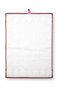 Pip Studio Theedoeken<Flower Festival Tea Towel Red/Dark Pink