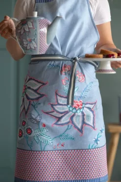 Pip Studio Theepotten<Flower Festival Theepot Groot Licht Blauw