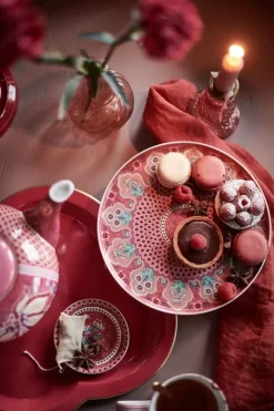 Pip Studio Theetips<Flower Festival Theetip Donker Roze