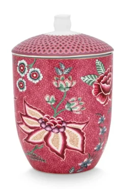 Pip Studio Voorraadpotten<Flower Festival Voorraadpot Donker Roze