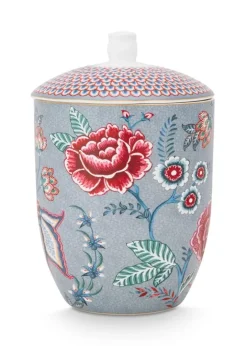 Pip Studio Voorraadpotten<Flower Festival Voorraadpot Licht Blauw