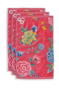 Pip Studio Gastendoekjes<Gastendoek Set/3 Good Evening 30X50 Cm Koraal