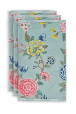 Pip Studio Gastendoekjes<Gastendoek Set/3 Good Evening Blue 30X50 Cm Blauw