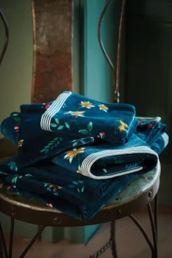 Pip Studio Gastendoekjes<Gastendoek Set/3 Les Fleurs Donker 30X50 Cm Blauw