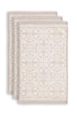 Pip Studio Gastendoekjes<Gastendoek Set/3 Tile De Pip 30X50 Cm Khaki