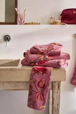Pip Studio Handdoeken<Grote Handdoek Secret Garden Mauve 70X140Cm Paars