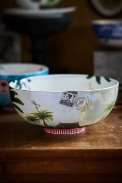 Pip Studio Saladeschalen<Heritage Kom Palm Groen 23 Cm