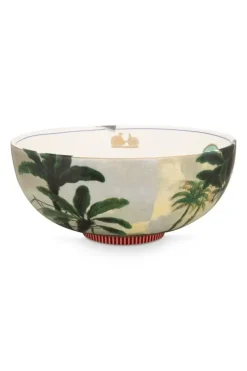 Pip Studio Saladeschalen<Heritage Kom Palm Groen 23 Cm