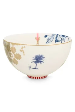 Pip Studio Kommen<Heritage Kom Palm Wit 15 Cm