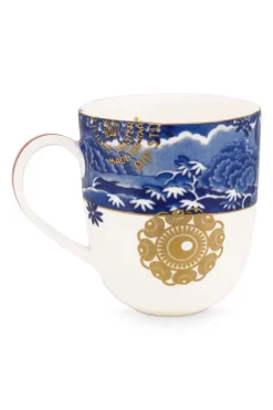 Pip Studio Koffiemokken<Heritage Mok Klein Grens Blauw