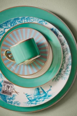Pip Studio Ontbijtborden<Heritage Ontbijtbord Boot Aqua 23 Cm