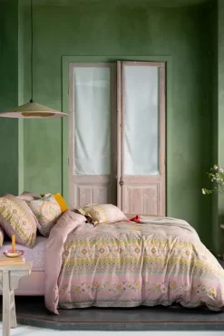 Pip Studio Hoeslakens<Hoeslaken Leafy Roze