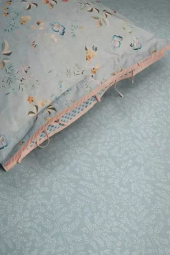 Pip Studio Hoeslakens<Hoeslaken Leafy Grijs Blauw