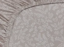 Pip Studio Hoeslakens<Hoeslaken Leafy Khaki Beige