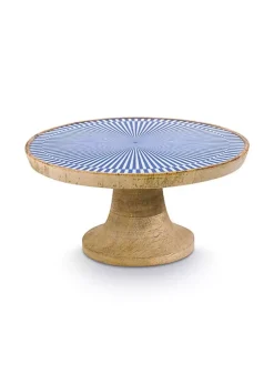 Pip Studio Taartplateaus<Houten Plateau Blauw 22 Cm