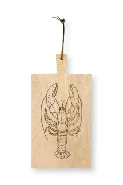 Pip Studio Serveerschalen<Houten Rechthoekig Plateau Kreeft Khaki