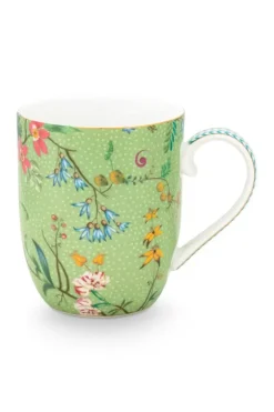Pip Studio Koffiemokken<Jolie Mok Klein Bloemen Groen
