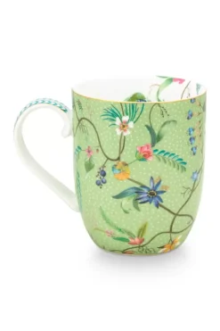 Pip Studio Koffiemokken<Jolie Mok Klein Bloemen Groen