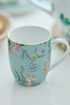 Pip Studio Koffiemokken<Jolie Mok Klein Flowers Blauw