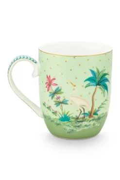 Pip Studio Koffiemokken<Jolie Mok Klein Gouden Stippen Groen