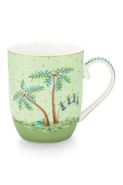 Pip Studio Koffiemokken<Jolie Mok Klein Gouden Stippen Groen