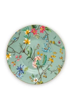 Pip Studio Gebaksborden<Jolie Petit Four Flowers Blauw 12 Cm