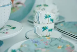 Pip Studio Sets Porseleinen Sets<Jolie Set/2 Espresso Kop & Schotel Dots Gold Wit