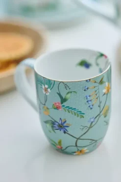 Pip Studio Sets Porseleinen Sets<Jolie Set/2 Mok Klein Flowers Blauw