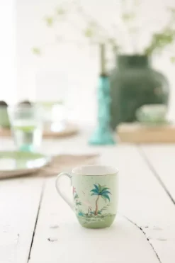 Pip Studio Sets Porseleinen Sets<Jolie Set/2 Mokken Klein Gouden Stippen Groen