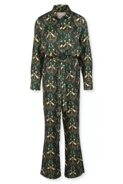 Pip Studio Jumpsuits<Jumpsuit Flirting Birds Groen