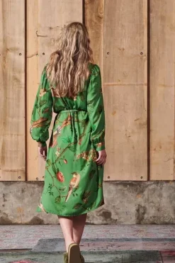 Pip Studio Nachthemden<Jurk Lange Mouw Good Nightingale Groen
