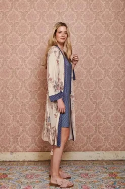 Pip Studio Strandkleding<Kimono Cece Fiore Wit