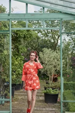Pip Studio Kimono'S<Kimono Flora Firenze Koraal Rood