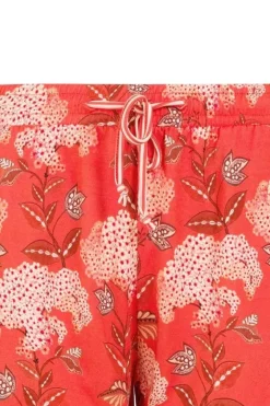 Pip Studio Shorts / Korte Broeken<Korte Broek Flora Firenze Koraal Rood