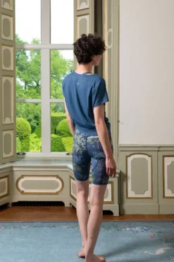 Pip Studio Sportbroeken<Korte Sportbroek Japanese Garden Blauw