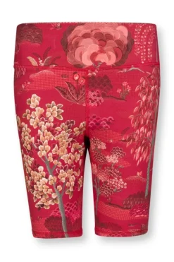 Pip Studio Sportbroeken<Korte Sportbroek Japanese Garden Rood